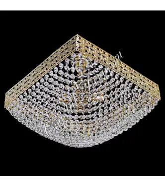 Люстра хрустальная Квадрат Италия 18 "Сетка" Люстра хрустальная Квадрат Италия 18 "Сетка"