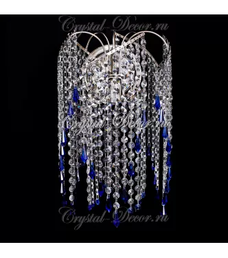 Бра хрустальная Виноград №3 Синяя